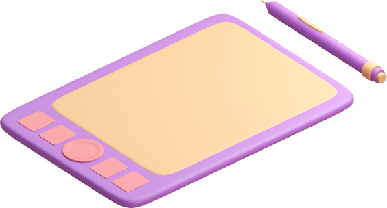 Digital Tablet. 3D render